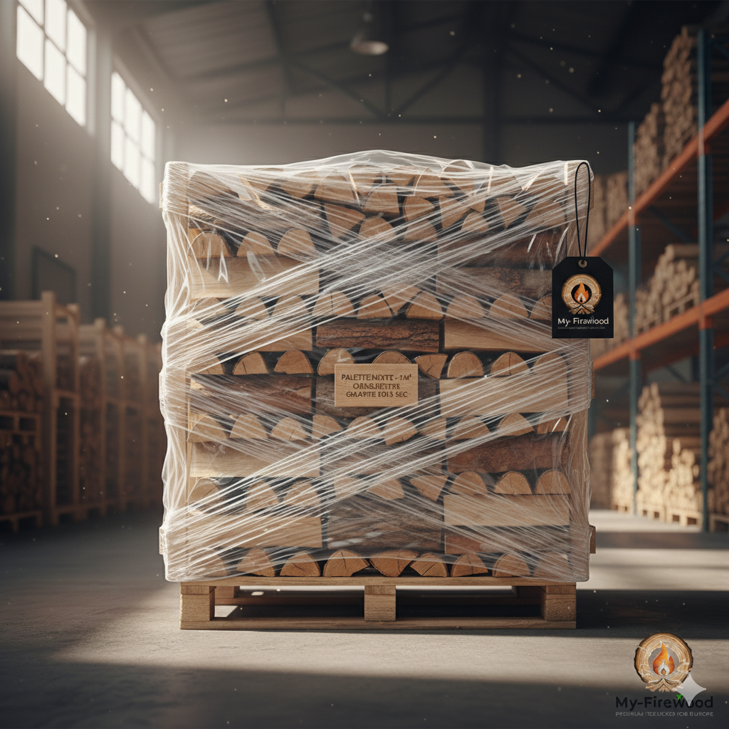 Palette Mixte 1m³/0.5m³ Chêne & Hêtre - Le Compromis Parfait Qualité/Prix