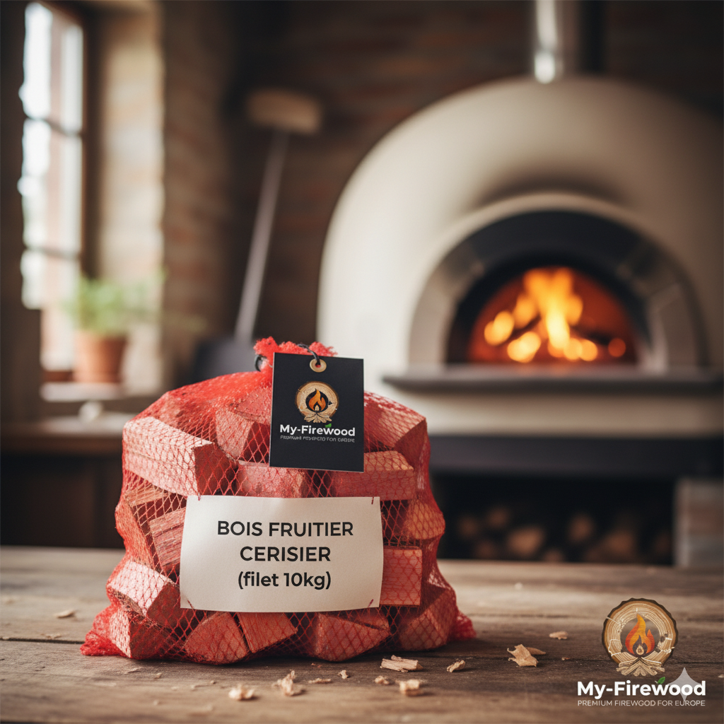Bois Cerisier 10kg - Arômes Fruités pour Four à Pizza & Grill